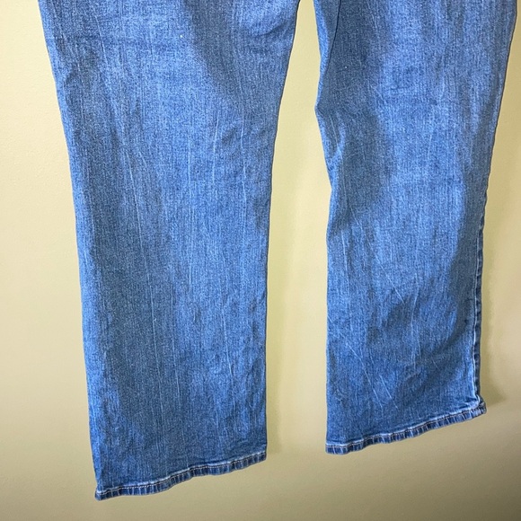 Seven7 Blue Boot Cut Jeans with Faded Distressing - Picture 8 of 15